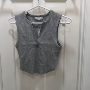 Grey  Bandit crop top. NWT
